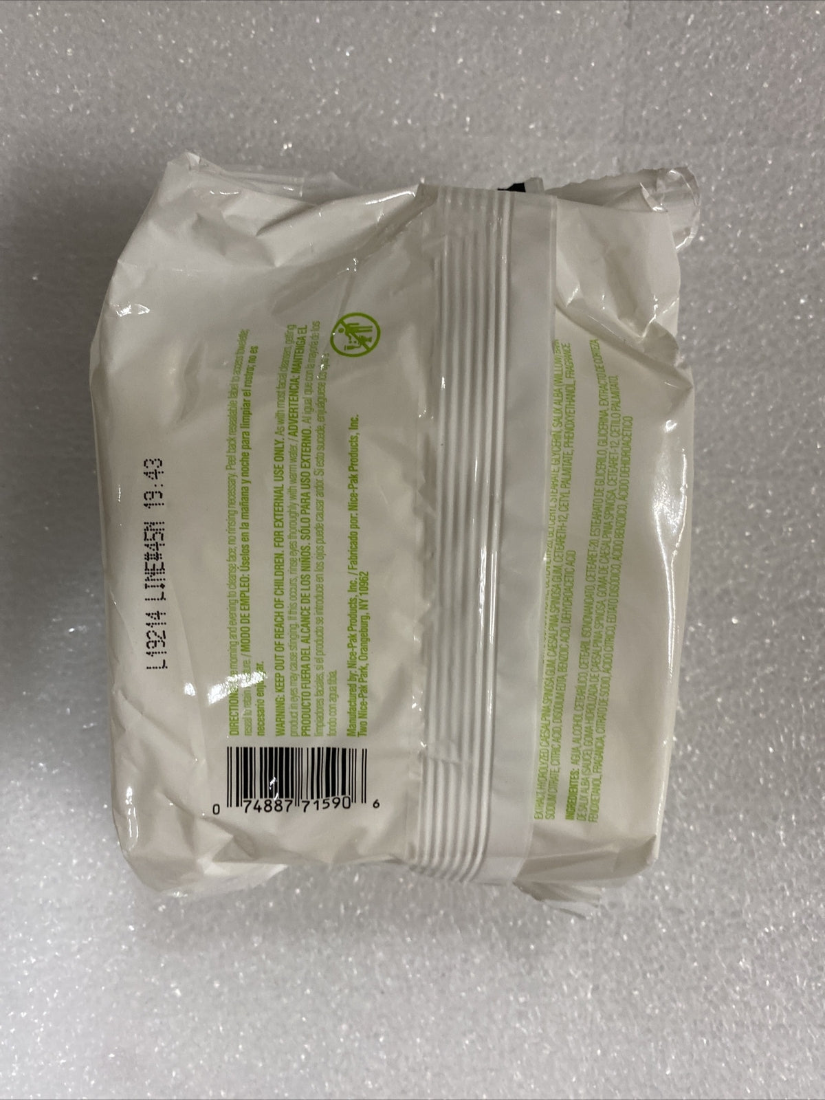 Makeup Remover Cleansing Cloths - Natural Face Wipes, Lot of 2