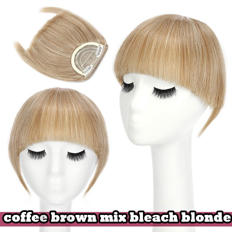 Women Braid Headband Topper with Bangs - Instant Hair Fringes & Hairbands