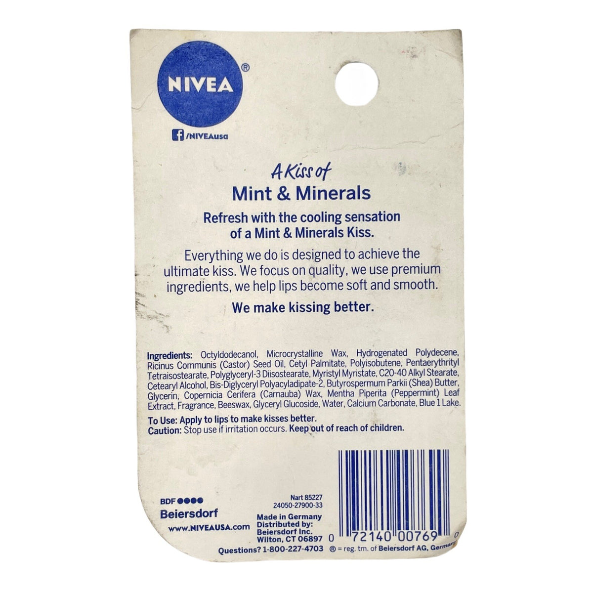 Refreshing Mint Lip Balm with Minerals - Shea Peppermint, 0.17 oz