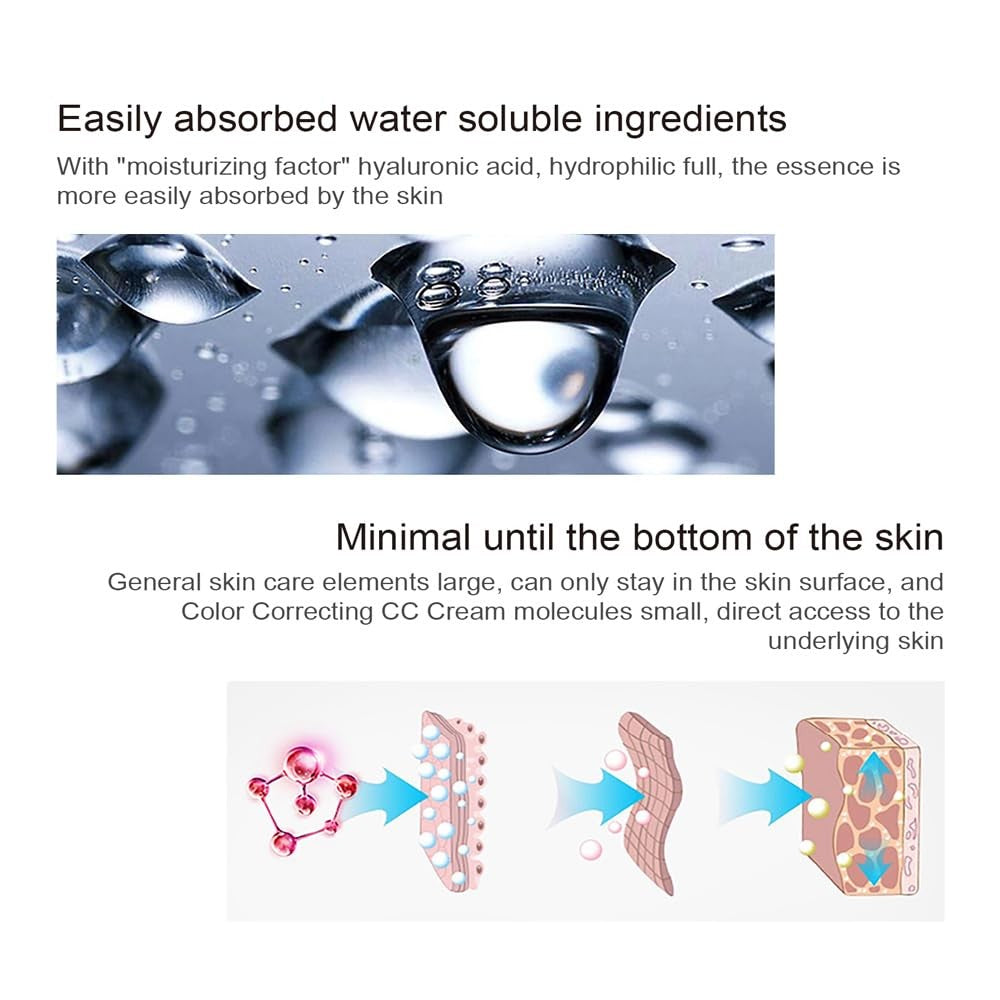 Light Color Correcting CC Cream SPF 25 - Moisturizing Full Coverage Primer