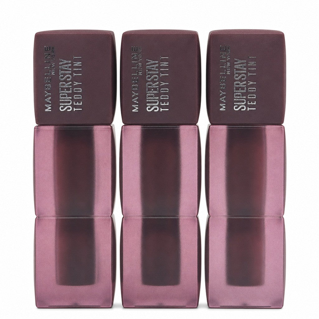 Long Lasting Matte Lip Tint Set - Teddy Soft Color, 3 Pack