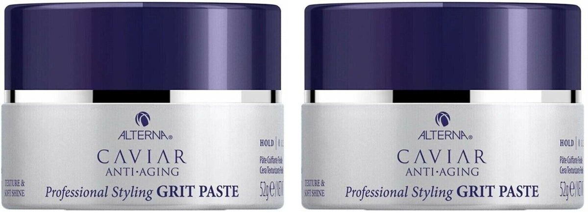 Hair Styling Paste Medium Hold with Shine for All Hair Types - 1.85oz 2 Pack