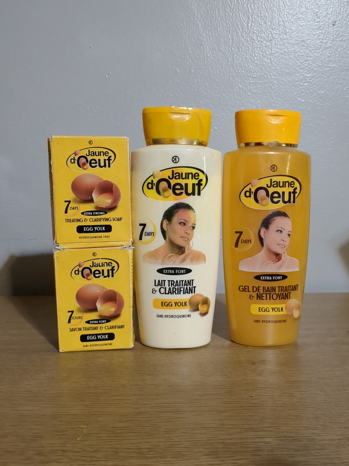 Egg Yolk Clarifying Lotion & Bath Gel Set - 2 Soaps for Skin Brightening