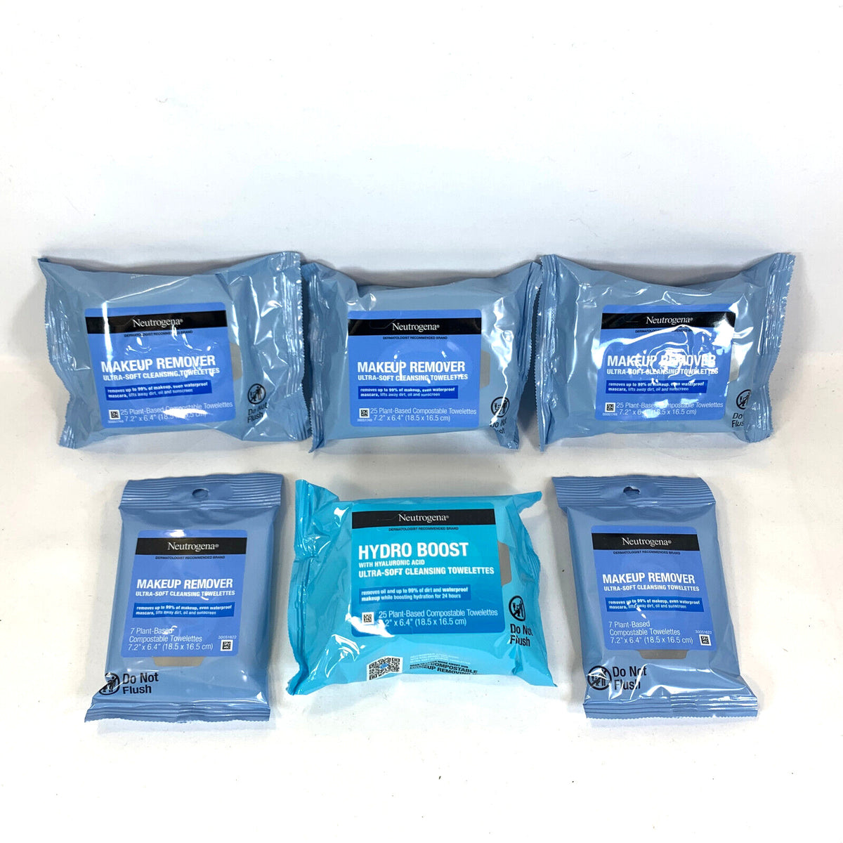 Makeup Remover & Hydro Boost Face Wipes - Total 114 Cleansing Towelettes