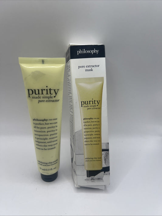 Purity Made Simple Pore Exfoliating Clay Mask - 2.5 Oz for Deep Cleansing
