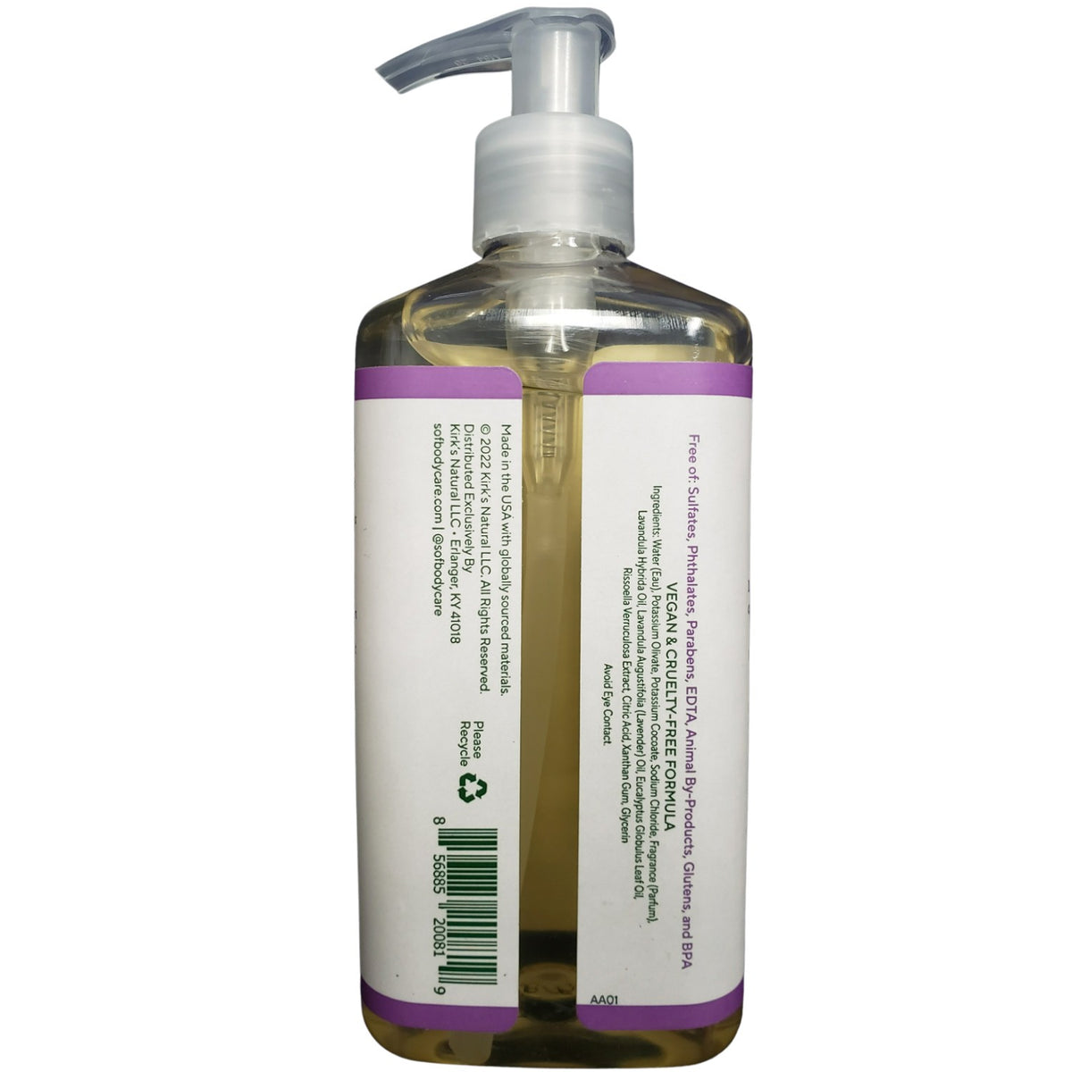 South of France Hand Wash, Lavender Fields with Sea Algae, 8 Ounces