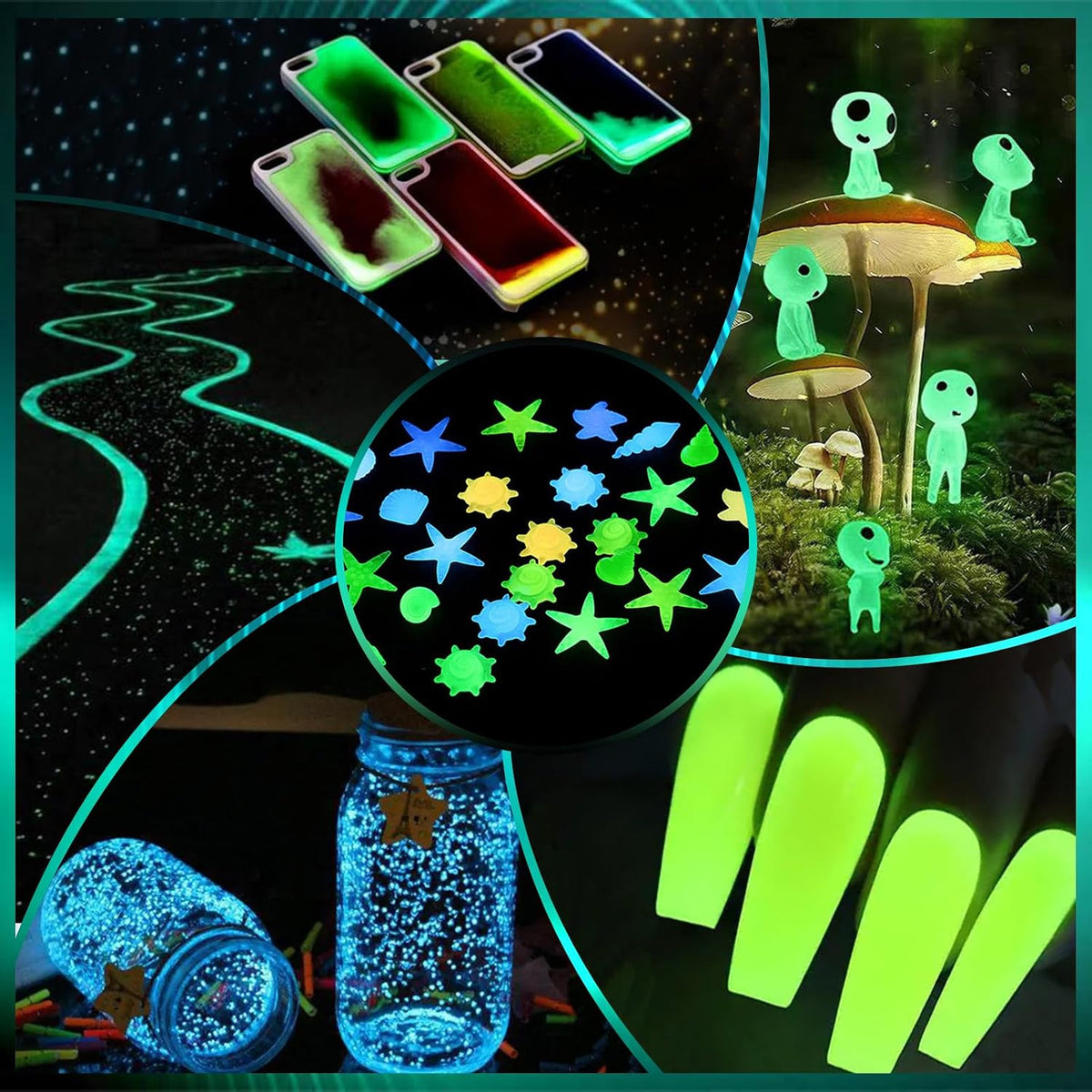 Glow in the Dark Pigment Powder 15G White Luminous Craft Paint for Resin & Art