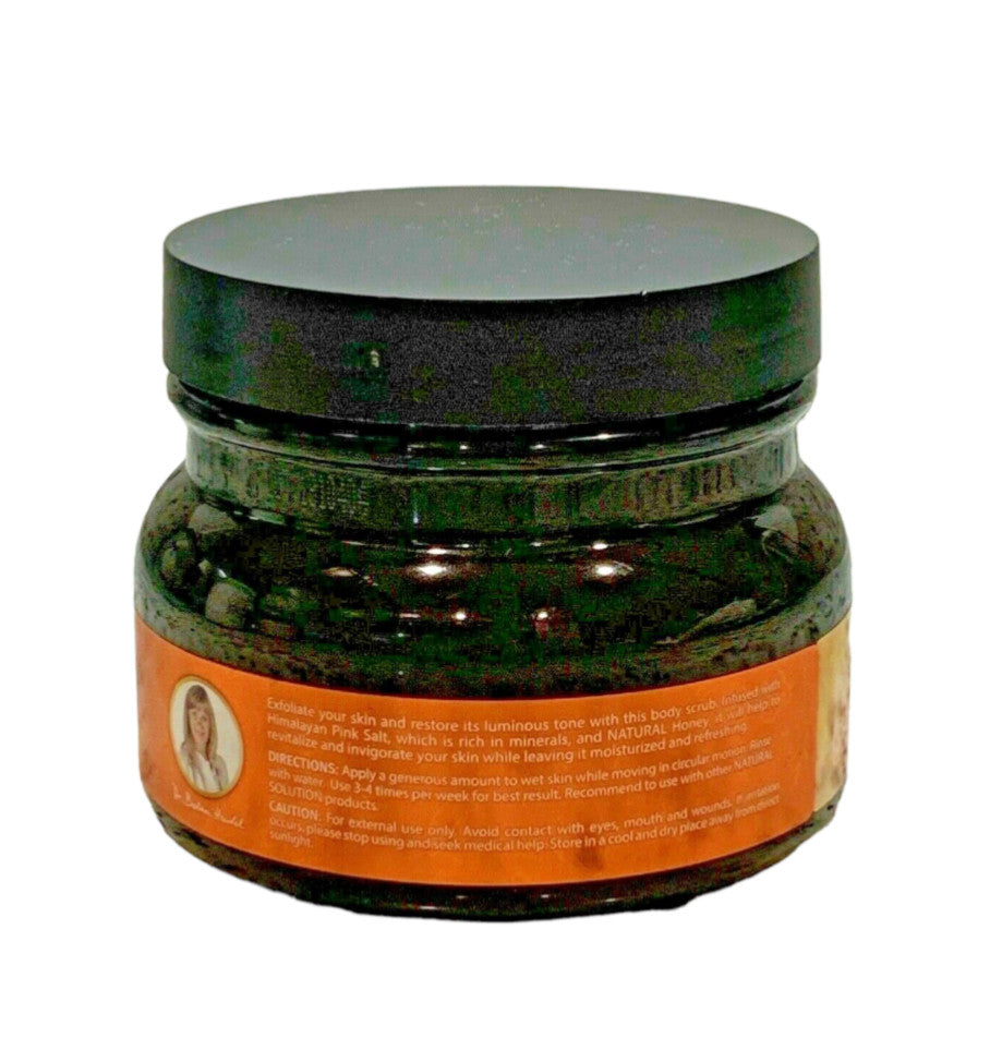 Natural Solution Himalayan Pink Salt Body Scrub with Honey 12.3oz