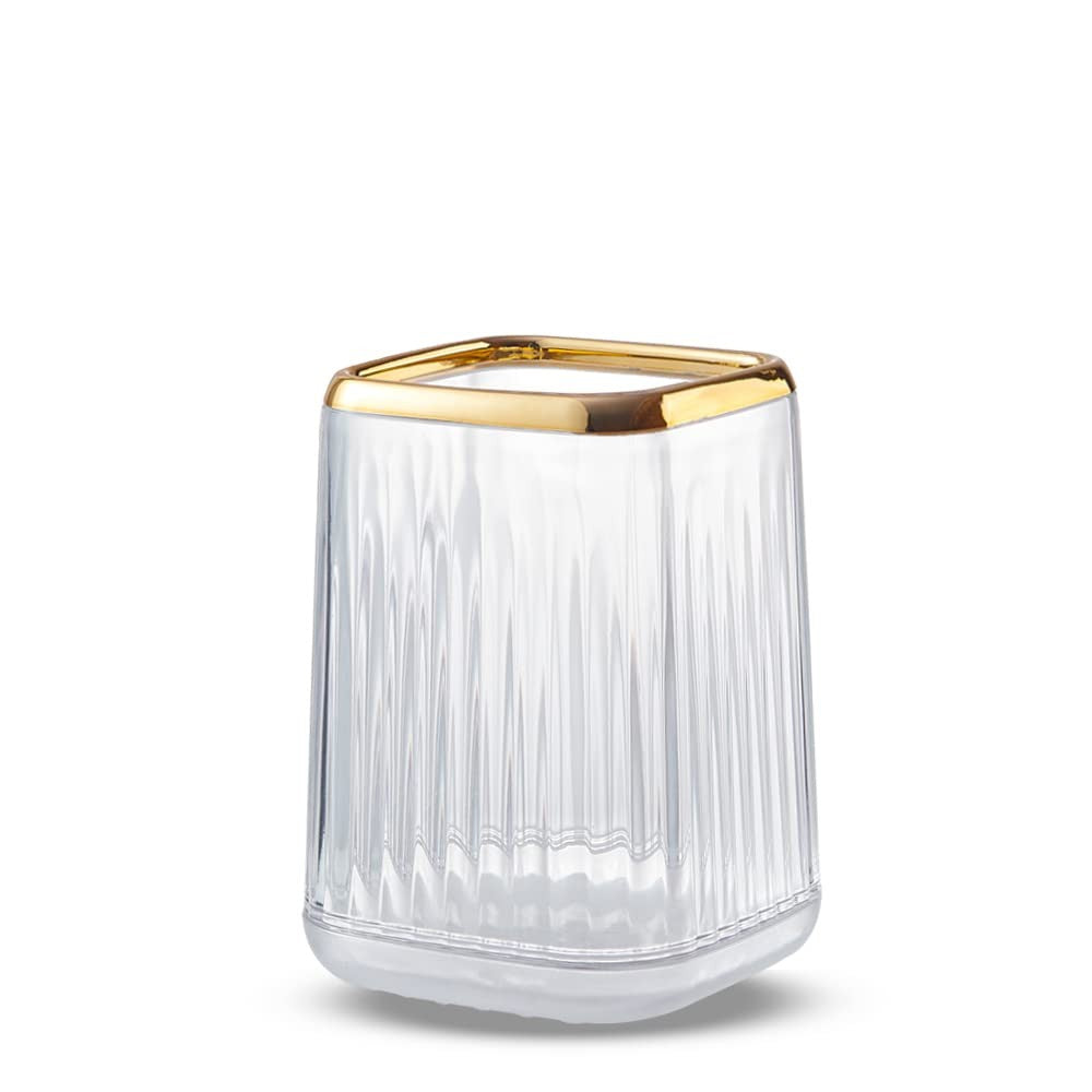Acrylic Makeup Brush Holder Vanity Organizer Storage Cup Clear
