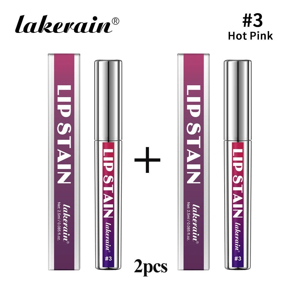 Long-Lasting Waterproof Lip Stain - Transfer-Proof Lip Tint with 3 Colors