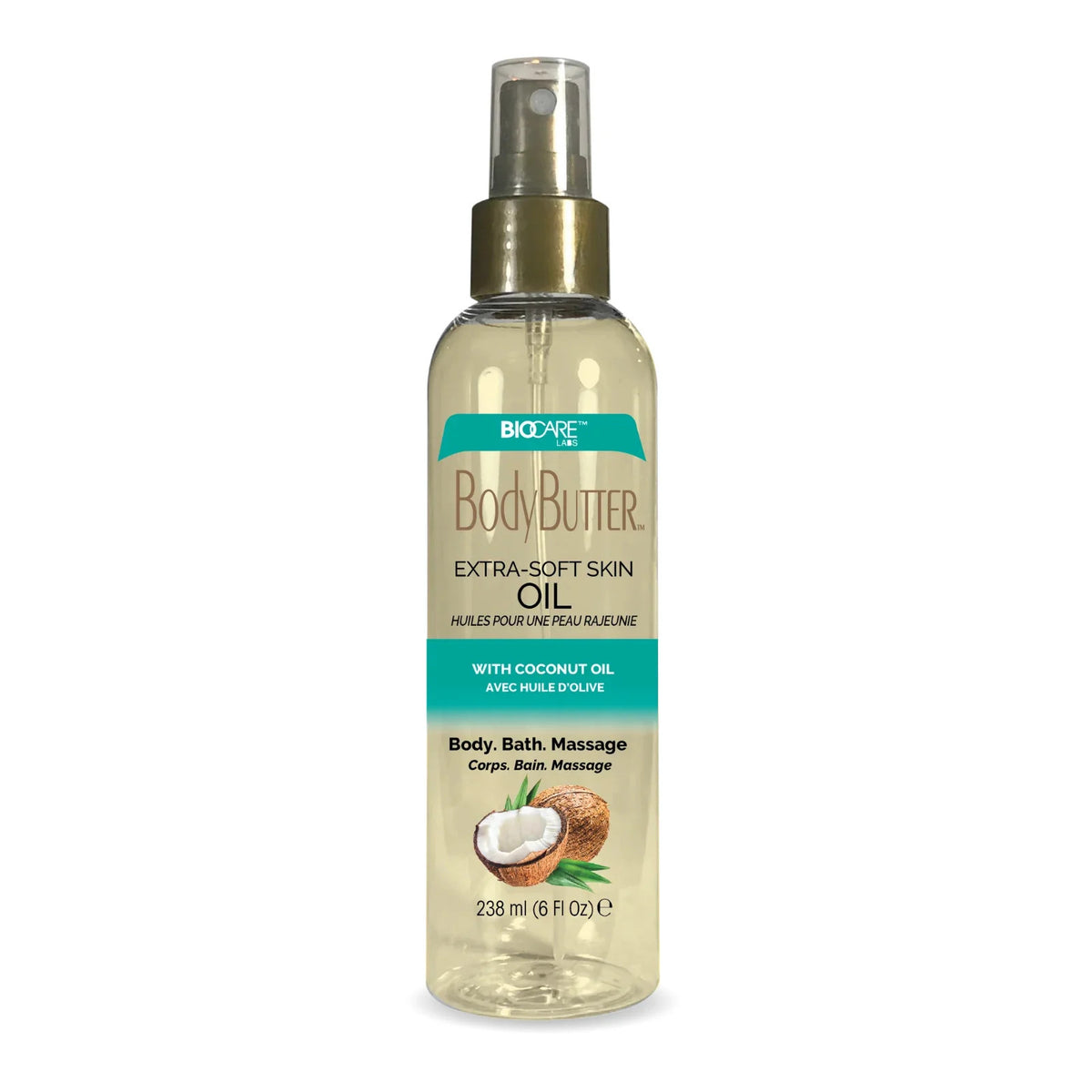 Coconut Body Oil for Dry Skin 6.1 fl oz - Nourishing Moisturizer