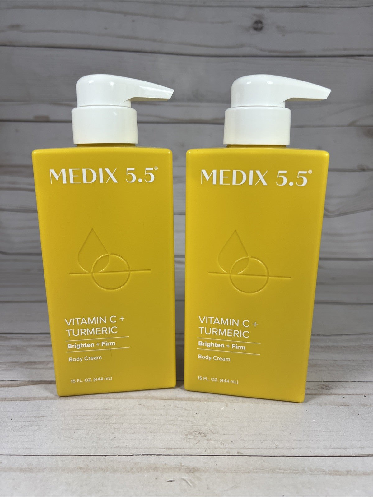 MEDIX 5.5 Vitamin C + Turmeric Brighten Firm Body Cream 15oz (2Pack)