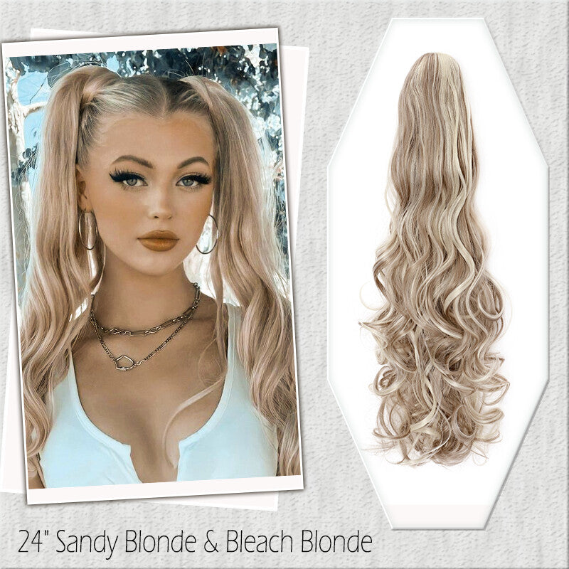 Fake Ponytail Clip-In Hair Extension Thick Natural Look 14 Inches