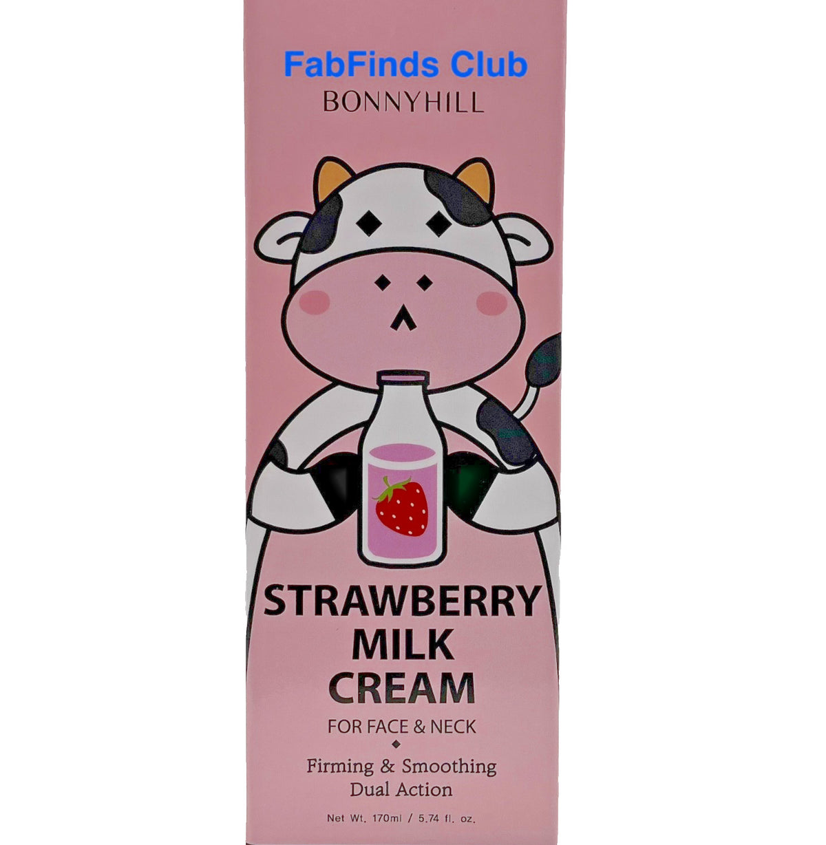 Strawberry Milk Cream for Face & Neck - Korean Skincare