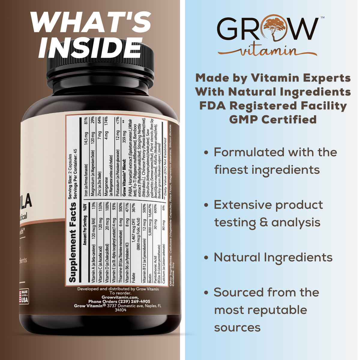Hair Growth Supplements for Men - Thicker, Healthier Hair