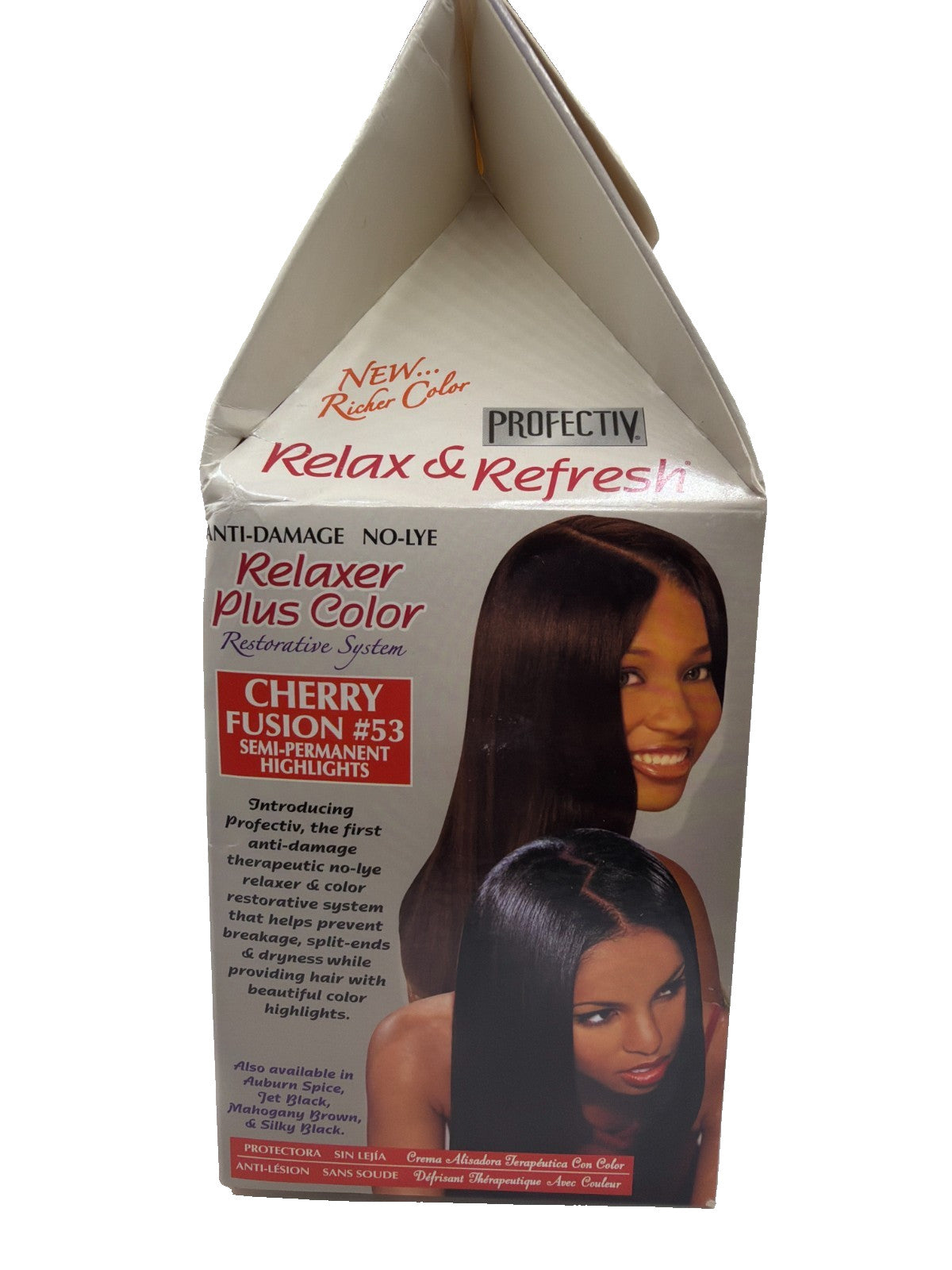 Hair Relaxer and Color Kit - No-Lye Relaxer with Cherry Fusion #53