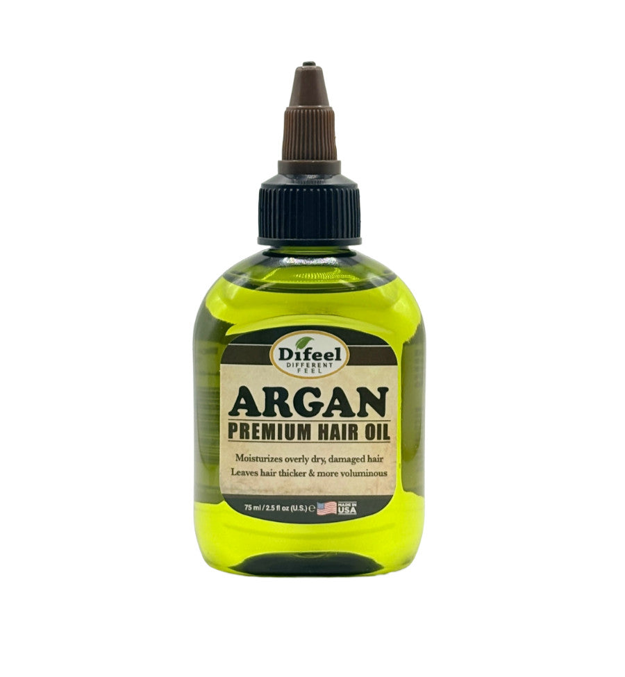 Natural Hair Oil with Argan Oil - 2.5oz Dual Pack for Dry & Damaged Hair