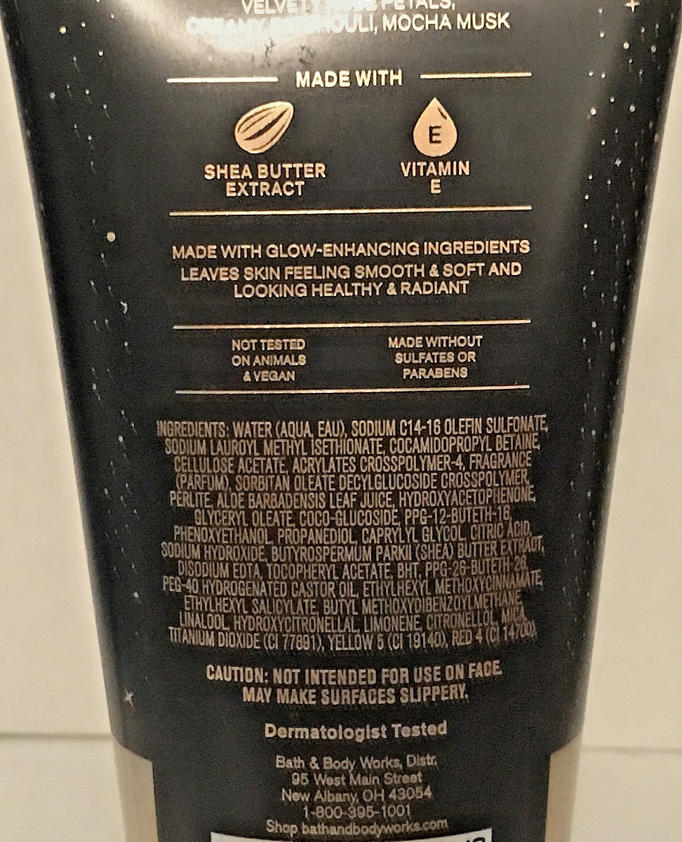 BATH BODY WORKS INTO THE NIGHT EXFOLIATING GLOW SCRUB WASH 8 OZ