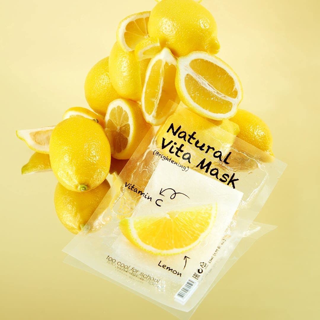 Natural Vitamin C Sheet Mask - Brightening Lemon Extract