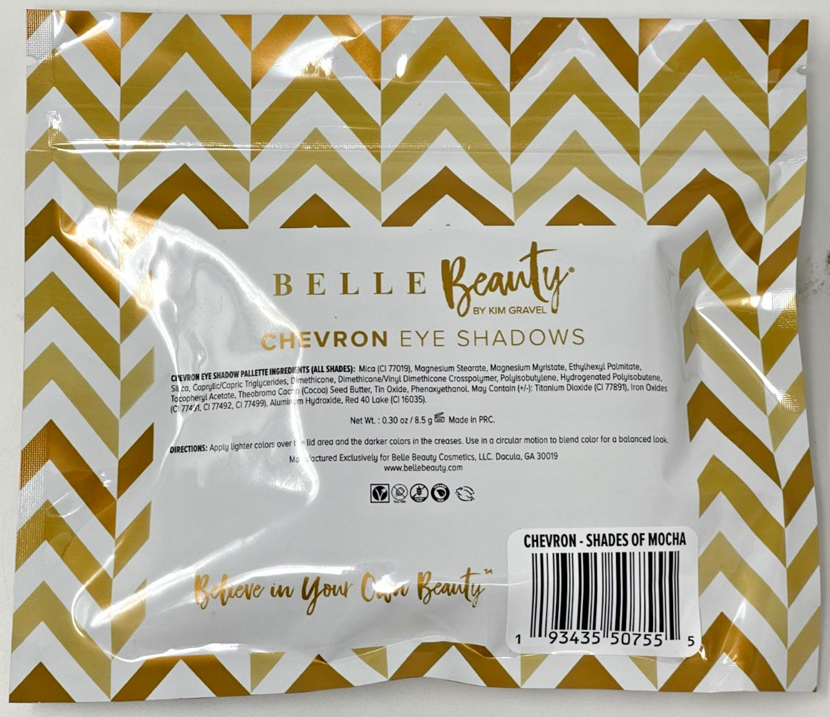 Chevron Eyeshadow Palette - Shades of Mocha, 2-Pack, Cream to Powder
