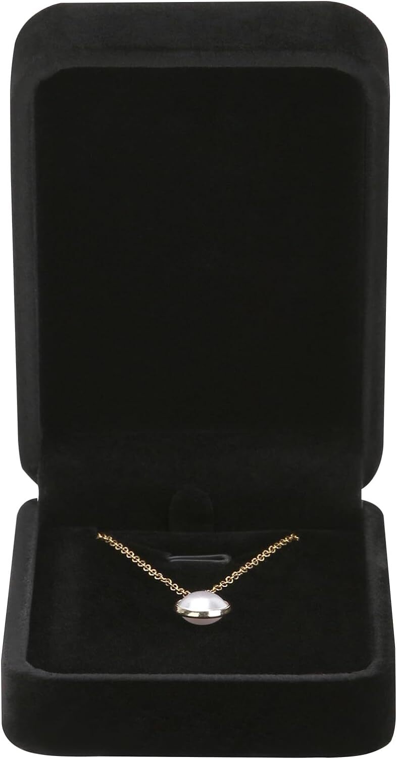 6-Piece Velvet Jewelry Gift Boxes Set for Necklace & Pendant
