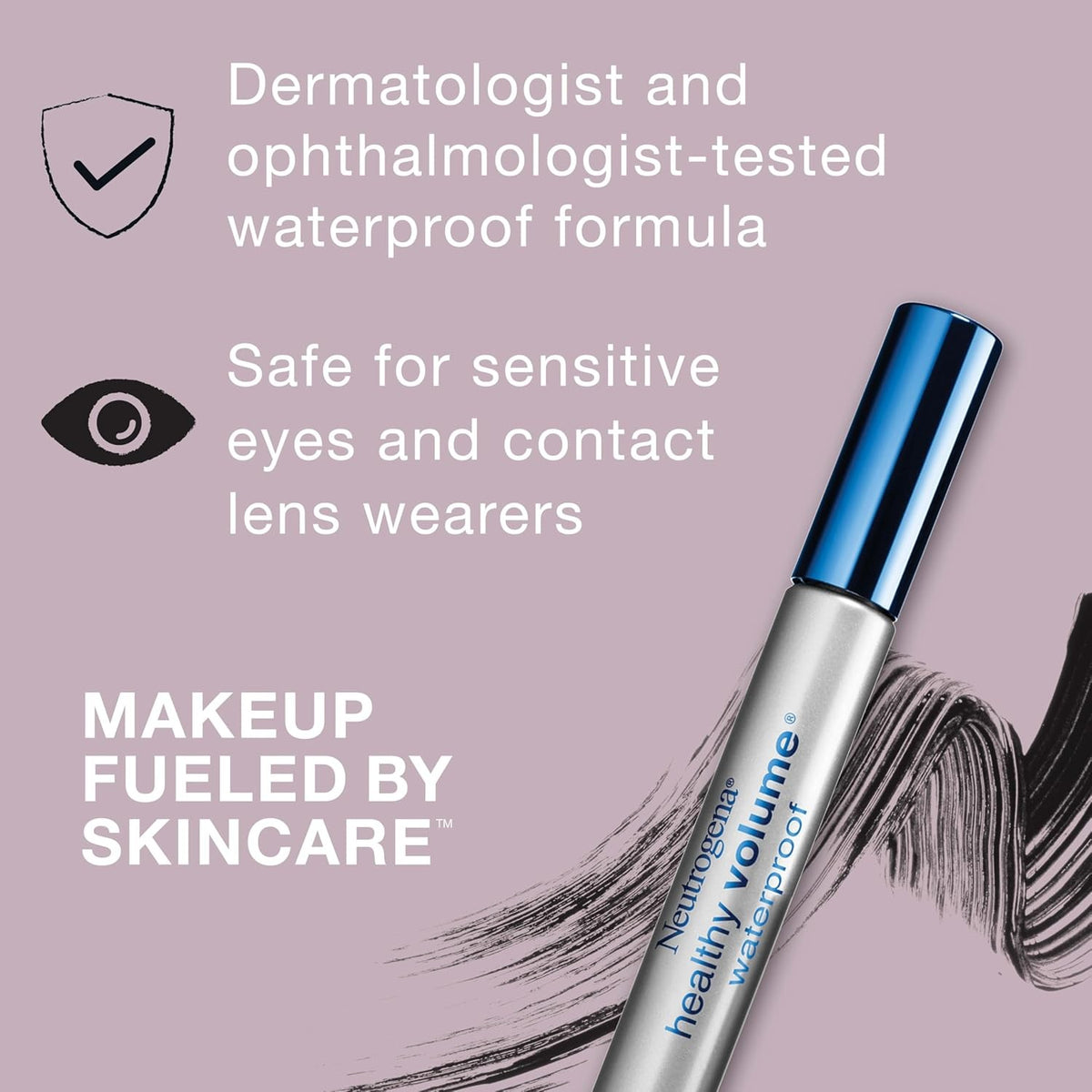 Neutrogena Waterproof Lash Plumping Mascara for Fuller, Voluminous Lashes - Black/Brown 0.21 oz