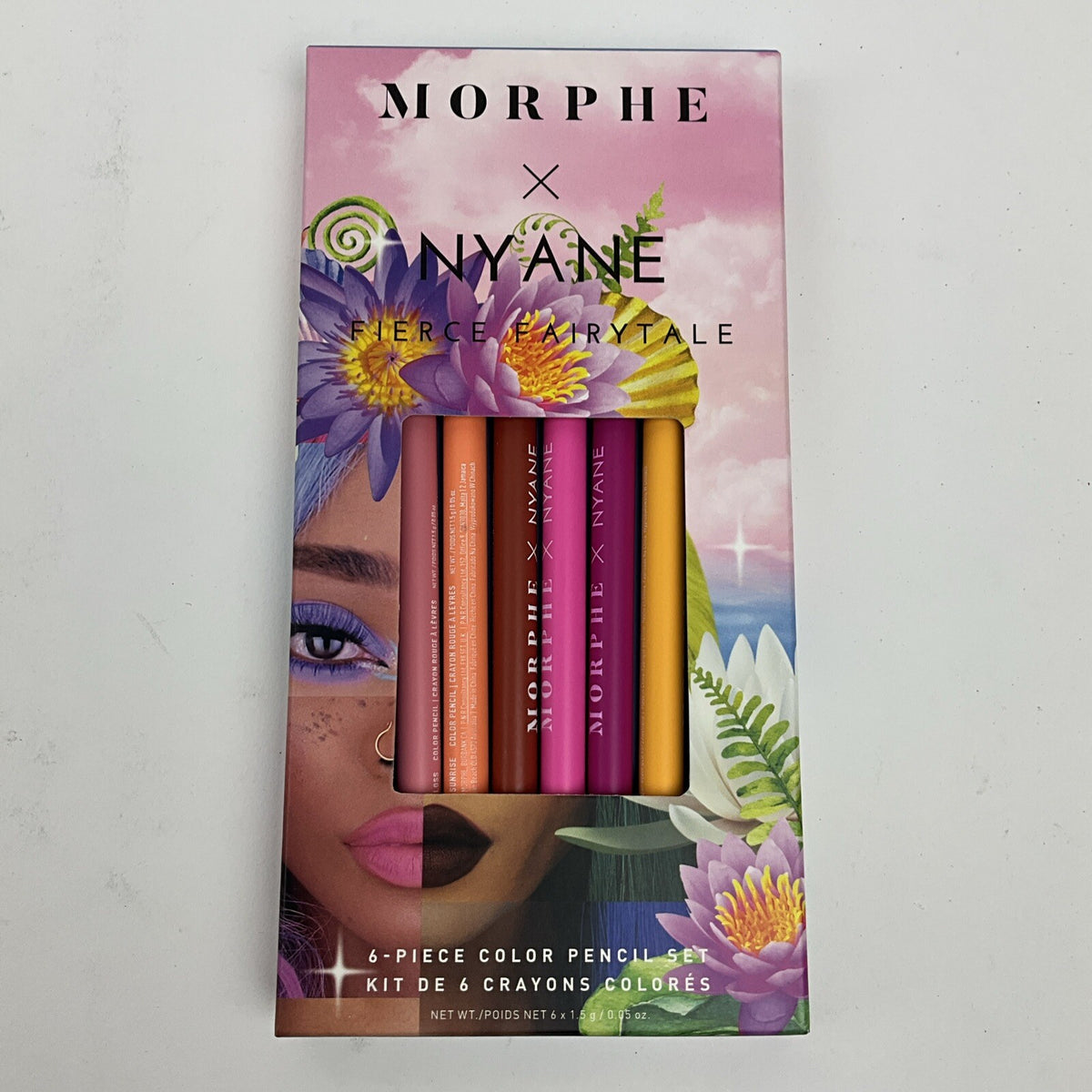 6-Piece Color Lip & Eye Liner Pencil Set - Bold & Wild Shades