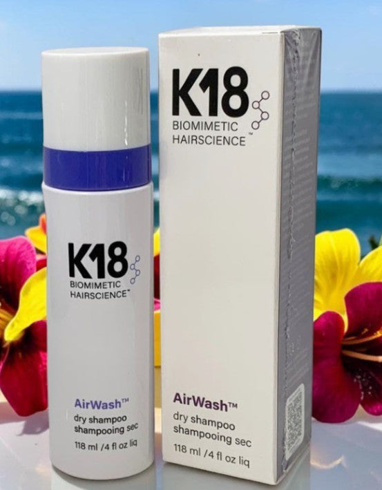 K18 AirWash Dry Shampoo - 118 ml Refreshes Hair, Absorbs Oil & Odor