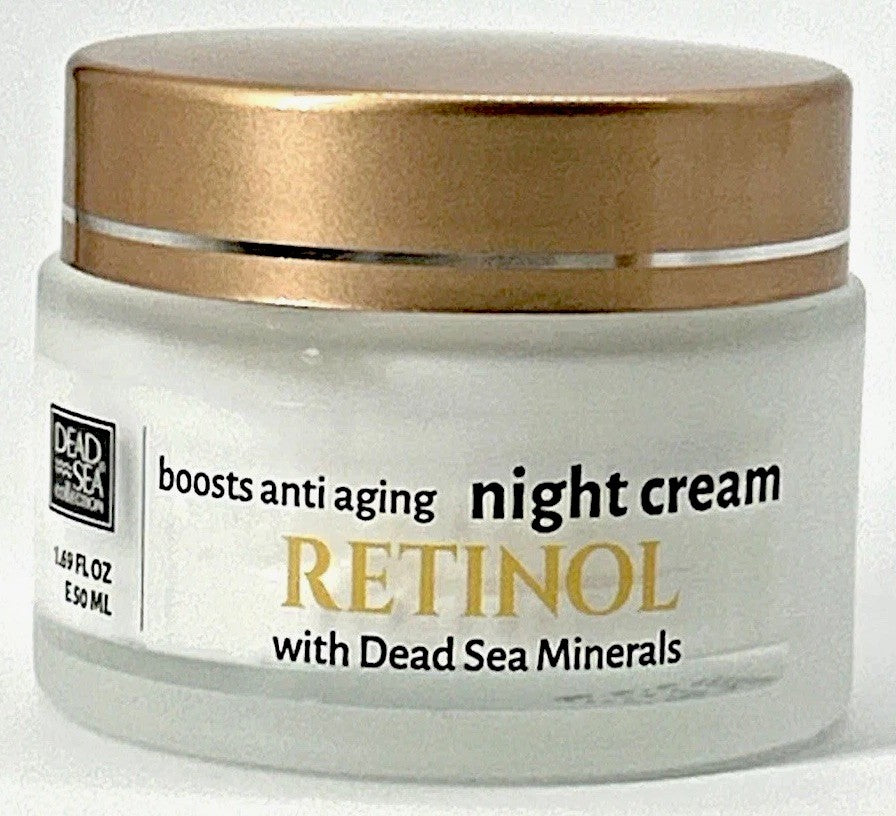 Dead Sea Retinol Night Cream - Anti-Aging & Firming Moisturizer 1.69 oz