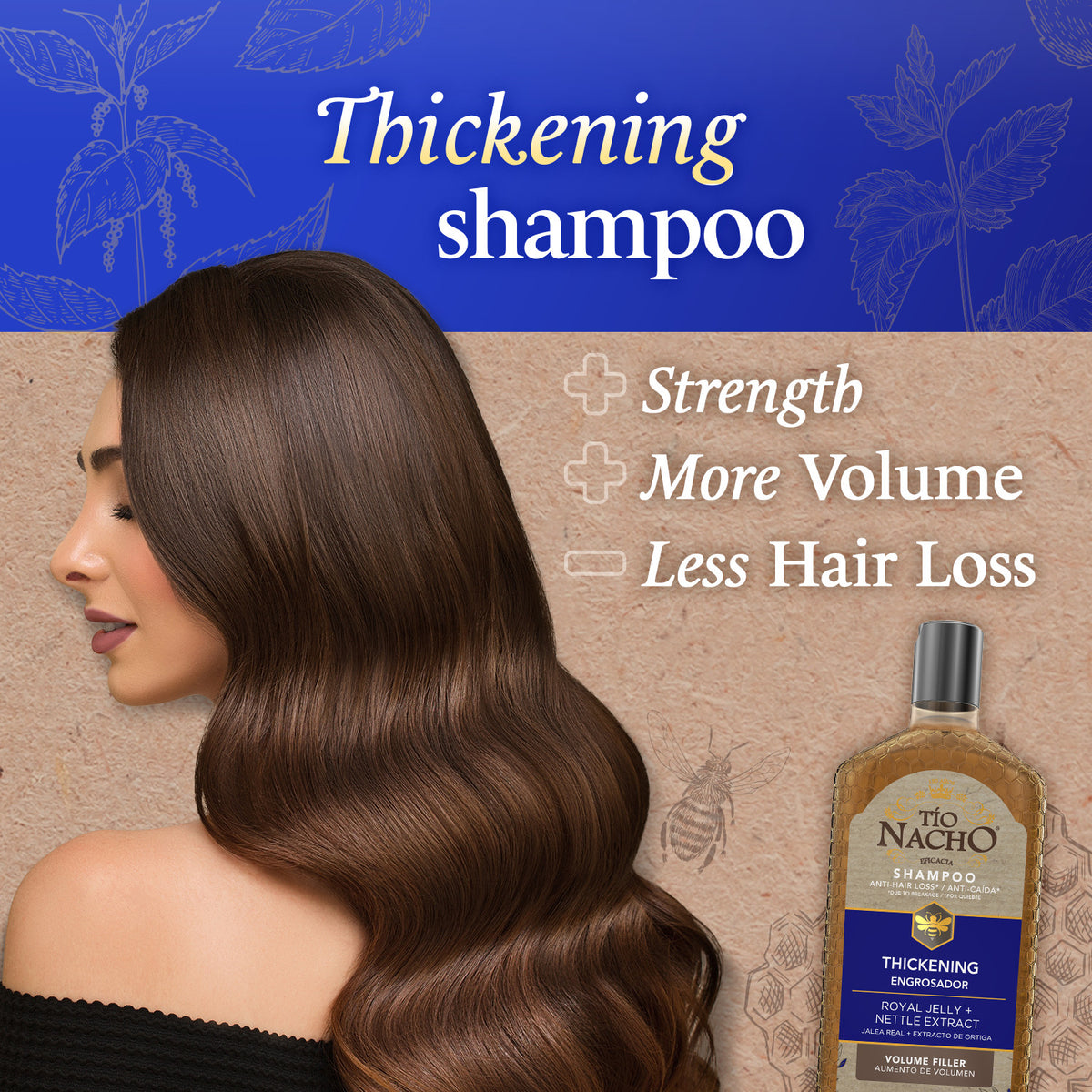 Tío Nacho Anti Hair Loss Thickening Shampoo 14 Fl Oz