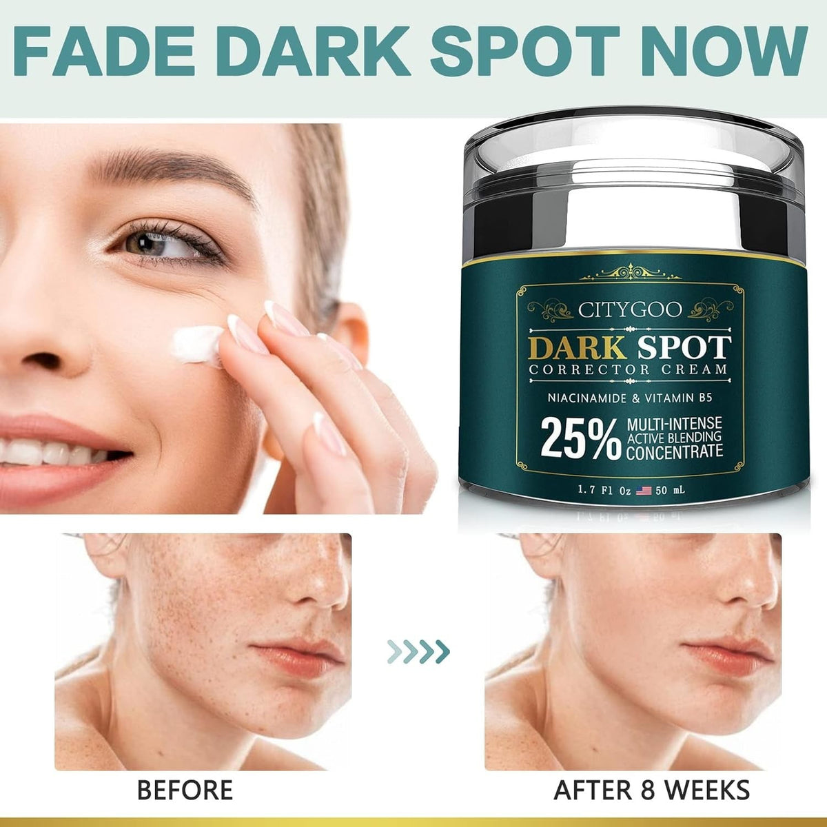 Dark Spot Remover Cream for All Skin Tones - Hydrating & Effective 1.7 FL OZ