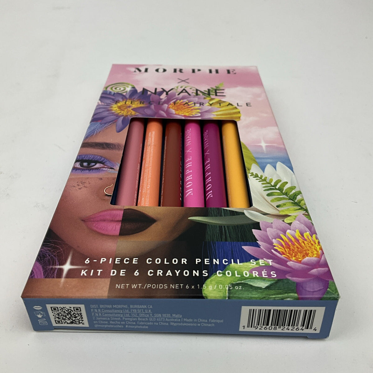 6-Piece Color Lip & Eye Liner Pencil Set - Bold & Wild Shades