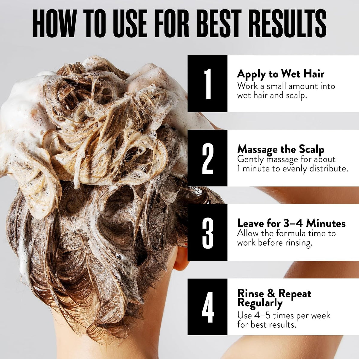 Organic Hair Growth Shampoo for Men & Women - Strengthening Natural