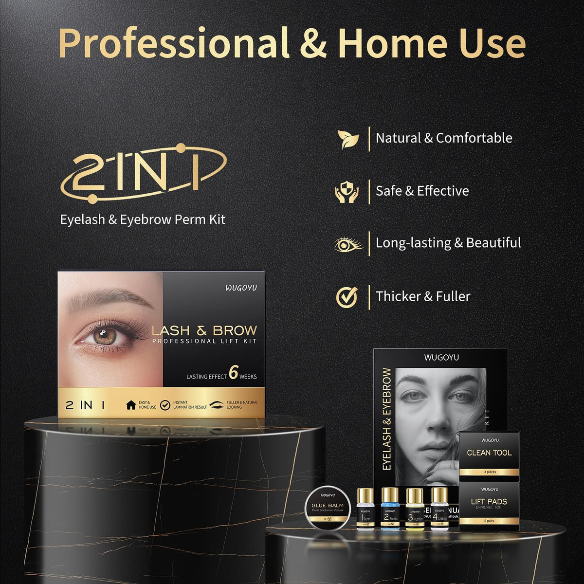 Lash Lift Kit - Brow Lamination Kit, Eyebrow Black