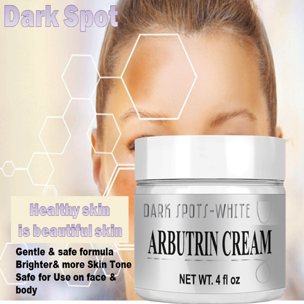 Dark Spot Correcting Face Cream - Evens Skin Tone & Smooths - 4 oz