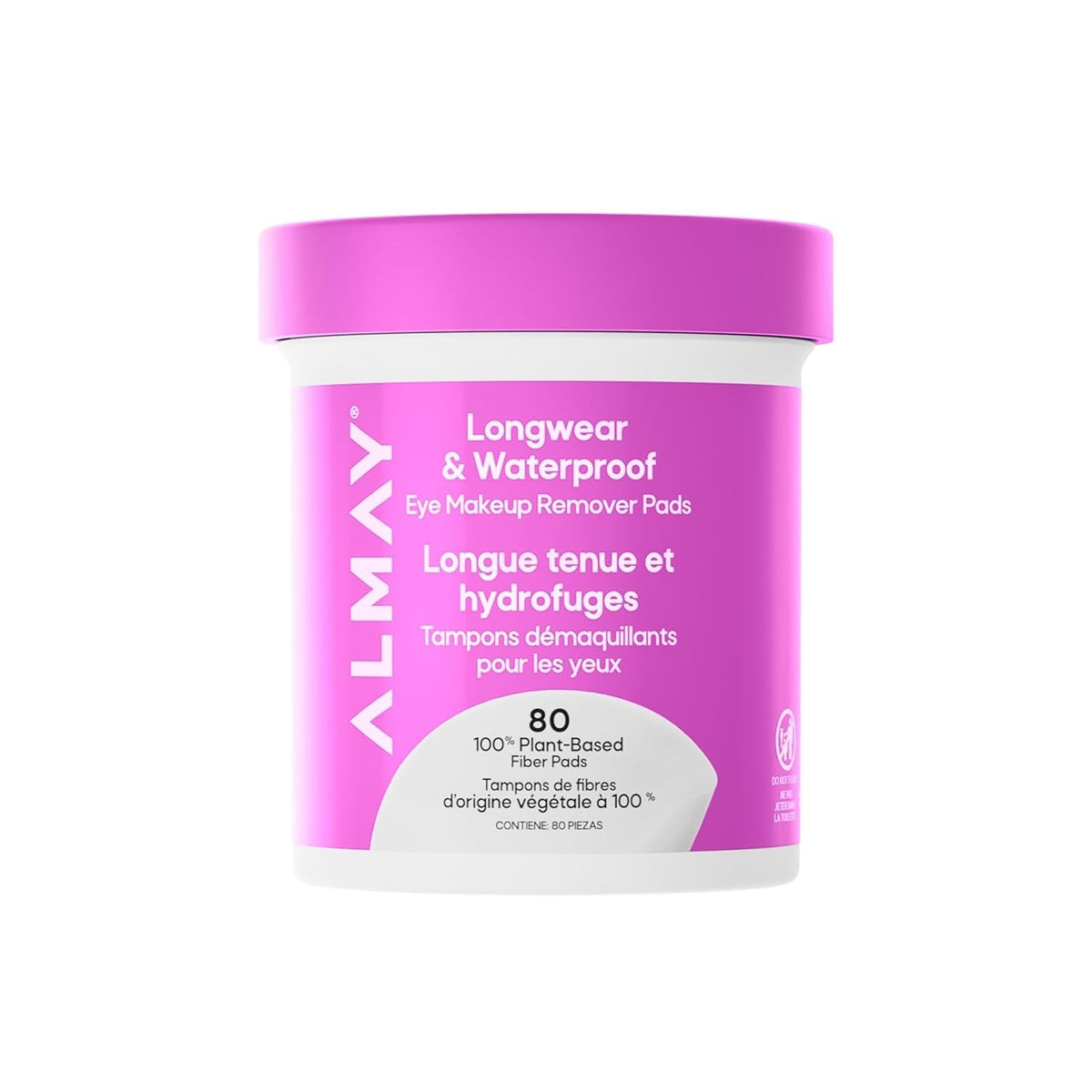 Eco-Friendly Eye Makeup Remover Pads - Gentle & Hypoallergenic, 80 Count