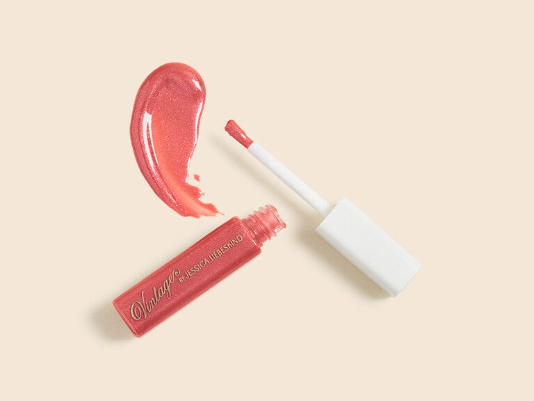 Peach Sparkling Lip Gloss - Travel Size 4.5g, Sheer, Non-Sticky Finish