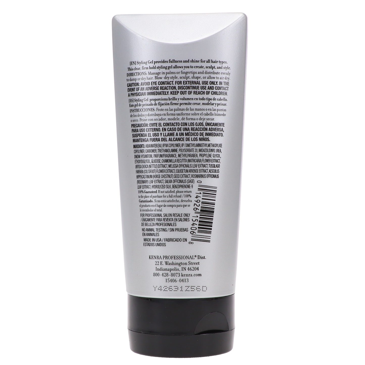 Hair Gel for Styling - Alcohol-Free, Shine & Hold - 6 oz