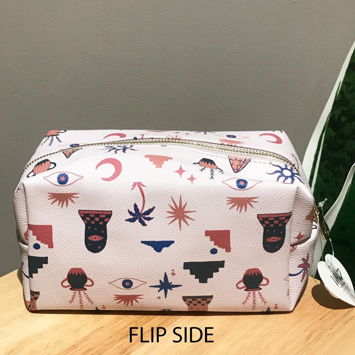 Travel Cosmetic Bag with Succulent and Geometric Designs - Multiple Sizes & Styles