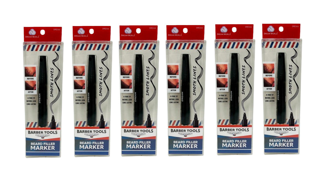 Beard Filler Marker - 4-Fork Tip, Natural Look, Black
