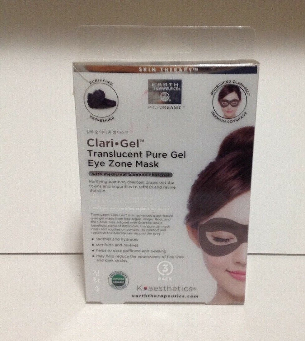 ClariGel Pure Gel Eye Mask with Bamboo Charcoal - 3 Masks
