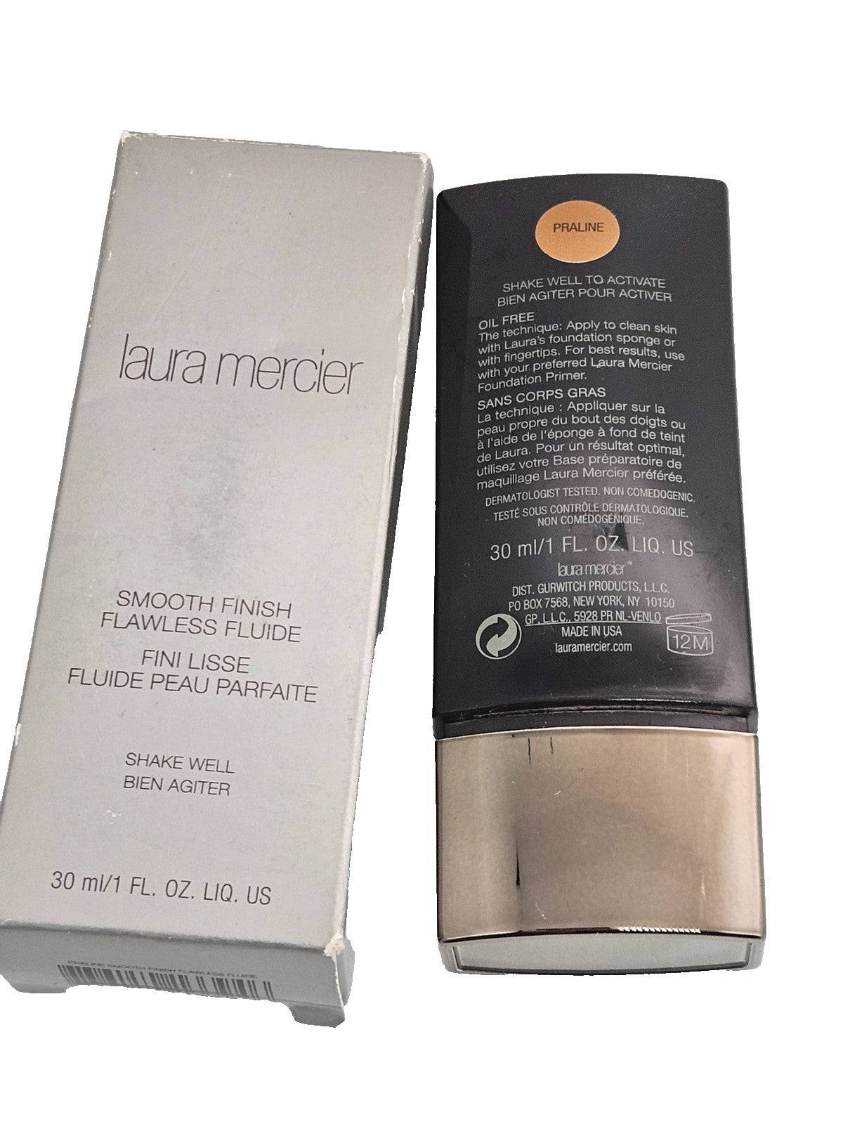 Liquid Foundation PRALINE 1 oz - Flawless, Sheer Coverage for Natural Skin Tone