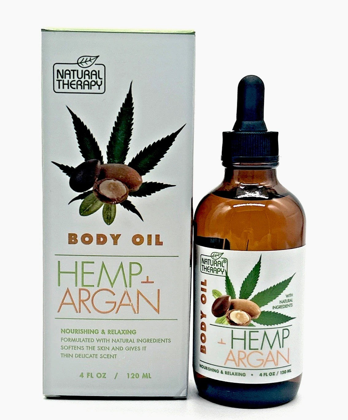 Hemp + Argan Body Oil - Moisturizing & Nourishing 4 oz