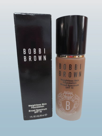 Bobbi Brown Weightless Skin Foundation SPF15 N-100 Neutral Chestnut 1 oz