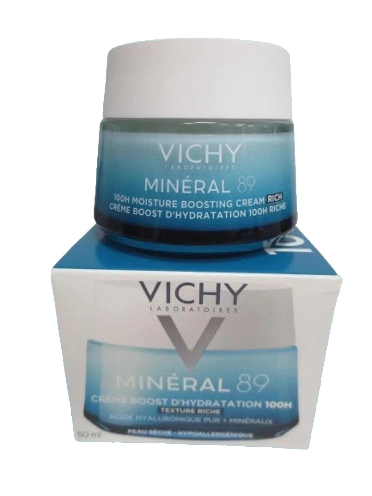VICHY MINERAL 89 100H MOISTURE BOOSTING CREAM RICH 1.69 OZ EXP: 2028