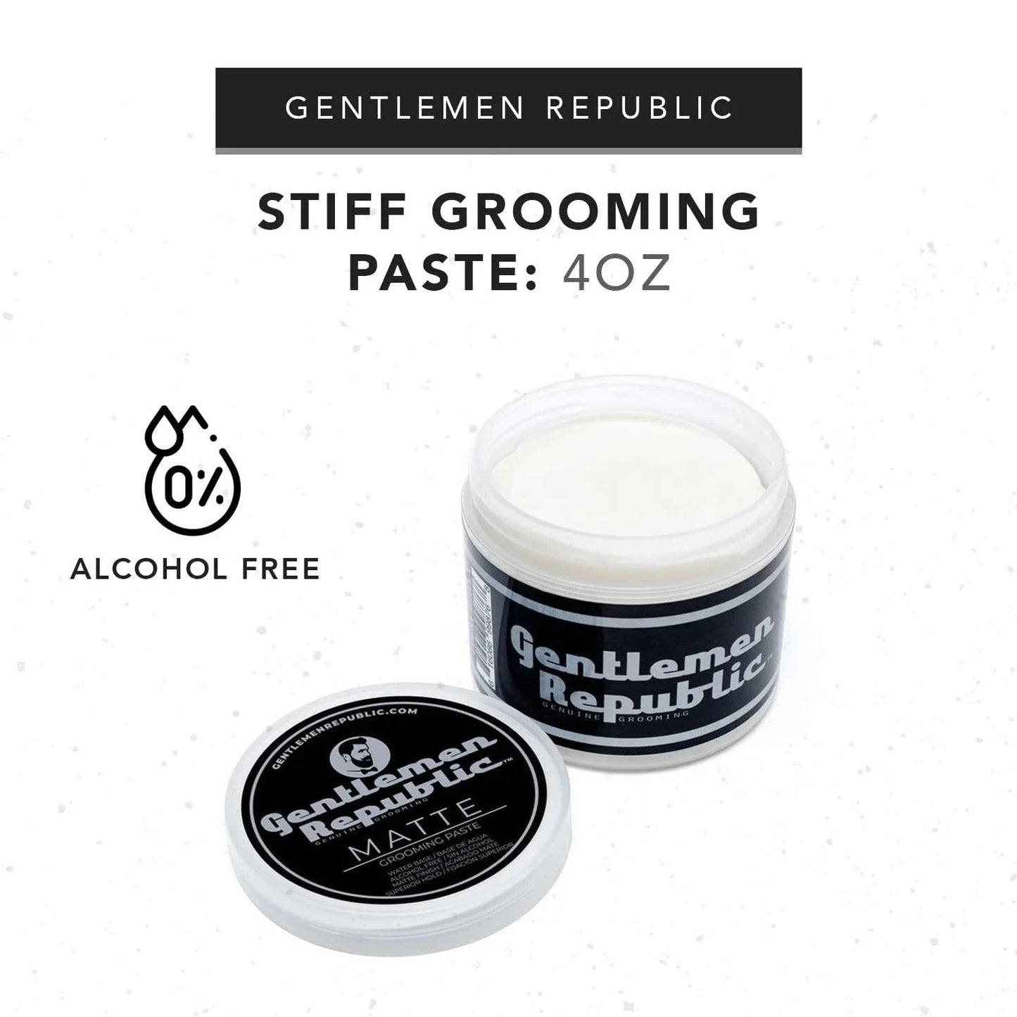 Strong Hold Water-Based Hair Pomade for Men - Polished, Glossy Finish, 4oz