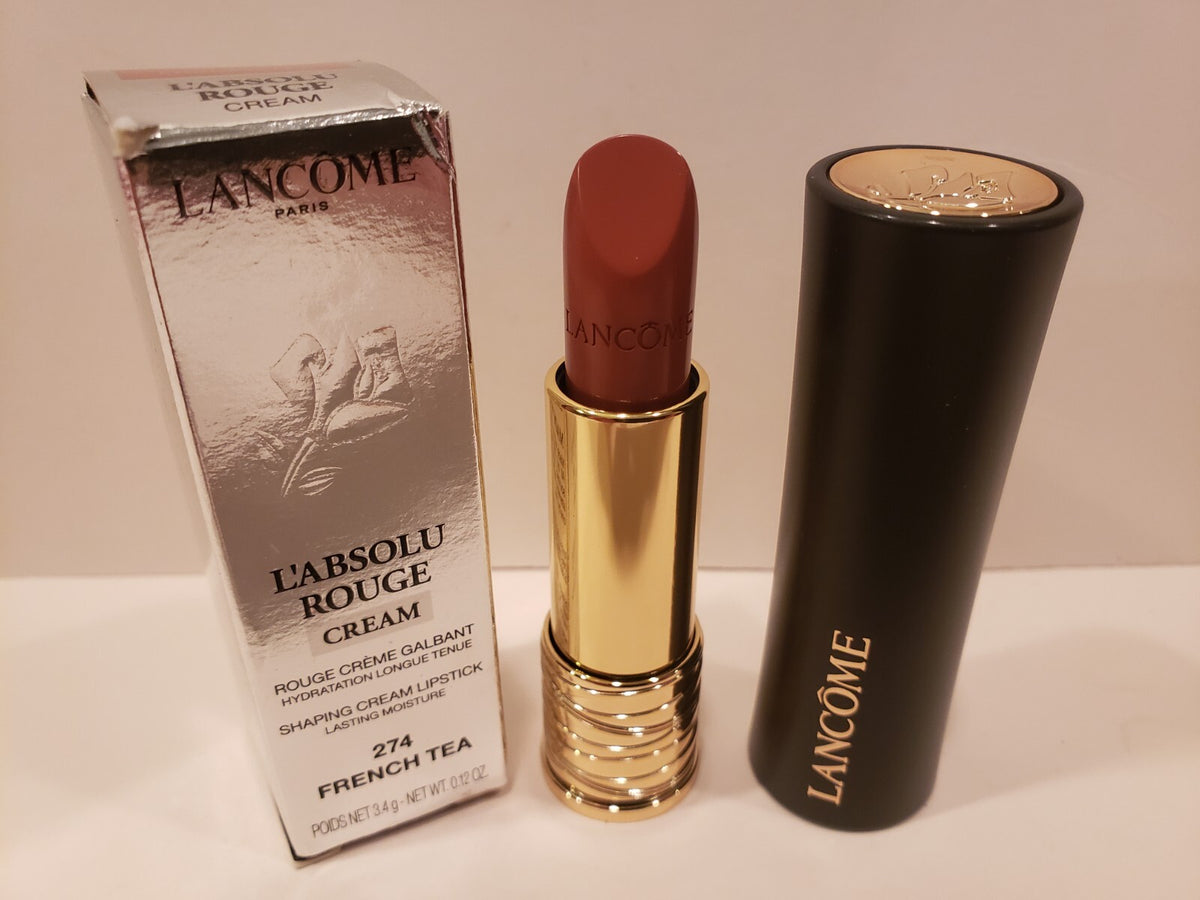 Lancome L'Absolu Rouge Lipstick #274 French Tea Long-Lasting Cream Lip Color