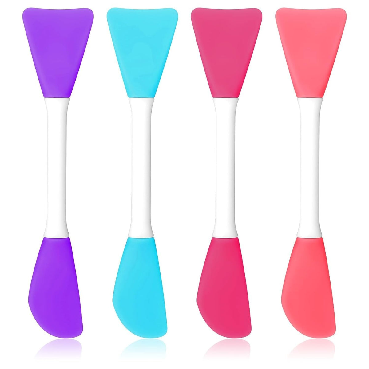 Silicone Face Mask Applicator Set - 4 Pcs Facial Mask & Serum Brushes