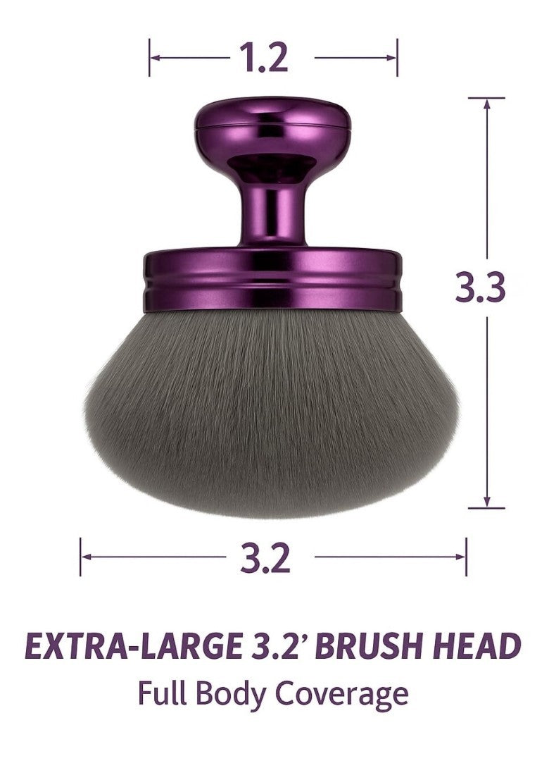 Large Body Makeup Brush - 3.2 Inch Kabuki for Self-Tanner & Foundation