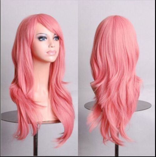 Long Curly Cosplay Wig 70cm Wavy Costume Party Hair Anime Wigs